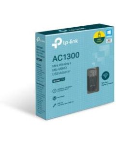 TP-Link Archer T3U IEEE 802.11ac Wi-Fi Adapter for Notebook - USB 3.0 - 1.27 Gbit/s - 2.40 GHz ISM - 5 GHz UNII - External