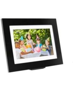 Brookstone PhotoShare Friends and Family Smart Frame 10.1in Black - 10.1in Digital Frame - Black - 1920 x 1080 - 16:9