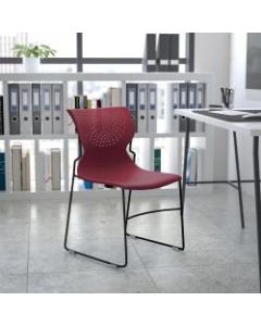 Flash Furniture HERCULES Series Full-Back Stack Chair, Burgundy