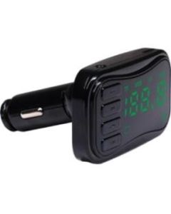 Naxa Bluetooth FM Transmitter - 206 x FM - LED Display - Headphone - Portable
