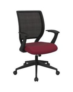 Office Star Work Smart Mesh Task Chair, Cabernet/Black