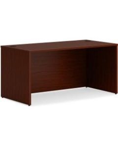 HON Mod 60inW Rectangle Desk Shell, Mahogany
