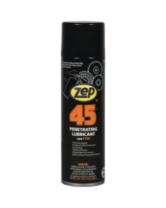 Zep Professional 45 Penetrating Lubricant With PTFE, 17 Oz, Pack Of 12 Cans