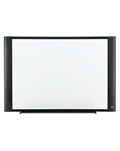 3M Melamine Dry-Erase Whiteboard, 24in x 36in, Aluminum Frame With Graphite Finish