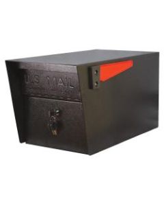 Mail Boss Mail Manager Locking Mailbox, 11 1/4inH x 10 3/4inW x 21inD, Black