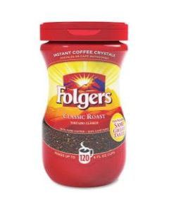 Folgers Classic Instant Coffee, Light Roast, 8 Oz Per Bag