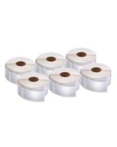 DYMO Multipurpose Labels For LabelWriter Label Printers, 1in x 2 1/8in, White, 500 Labels Per Roll, Pack Of 6 Rolls