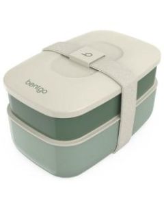 Bentgo Classic All-In-One Lunch Box Container, 3-13/16inH x 4-3/4inW x 7-1/8inD, Khaki Green