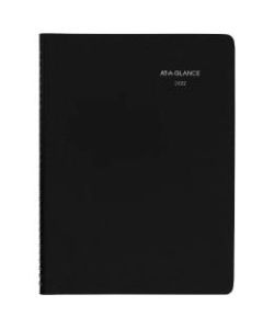 AT-A-GLANCE DayMinder Weekly Planner, 8in x 11in, Black, January To December 2022, G52000