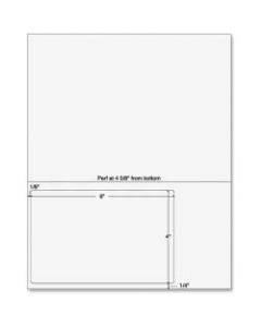 Sparco Laser SPR99591 Inkjet Print Integrated Label Form, 6in x 4in, White, Pack Of 250