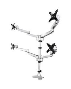 StarTech.com Quad Monitor Mount - Full Motion - Premium 4 Arm Mount - For up to 27in VESA Monitors - Desk Clamp / Grommet Mount (ARMQUADPS)