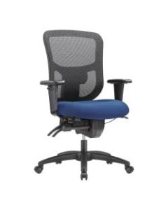 WorkPro 9500XL Series Ergonomic Mesh/Premium Fabric Mid-Back Big & Tall Chair, Black/Royal Blue