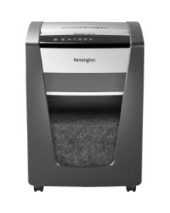 Kensington OfficeAssist Shredder M200-HS Anti-Jam Micro Cut - Continuous Shredder - Micro Cut - 15 Per Pass - for shredding Credit Card, Paper, Paper Clip, Staples - 0.078in x 0.594in Shred Size - P-5 - 4 Hour Run Time - 8 gal Wastebin Capacity