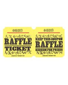 Amscan Raffle Ticket Roll, Yellow, Roll Of 1,000 Tickets
