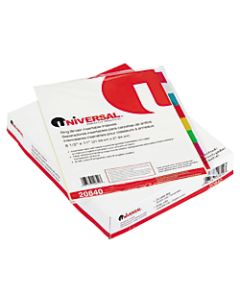 Innovera Economical Insertable 8-Tab Index Dividers, Assorted/Buff, Pack Of 24