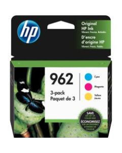 HP 962 Tricolor Original Ink Cartridge Pack Of 3, 3YP00AN