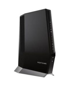 Netgear Nighthawk CAX80 Wi-Fi 6 IEEE 802.11ax Ethernet, Cable Wireless Router - 2.40 GHz ISM Band - 5 GHz UNII Band - 750 MB/s Wireless Speed - 4 x Network Port - 1 x Broadband Port - USB - 2.5 Gigabit Ethernet - VPN Supported - Desktop