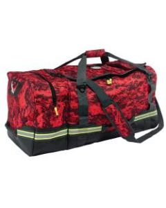Ergodyne Arsenal 5008 Fire And Safety Gear Bag, 16inH x 15-1/2inW x 31inD, Digital Camo Red