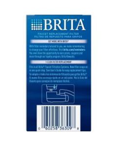 Brita Water Filtration System Replacement Filters For Faucets - 100 gal Filter Life - Blue, White - 1 Pack