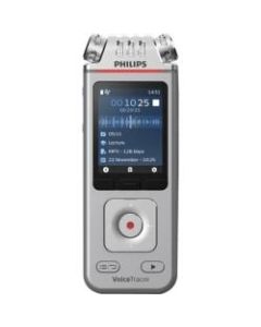 Philips VoiceTracer Audio Recorder - 8 GBmicroSD Supported - 2in LCD - MP3, WAV, WMA - Headphone - 2147 HourspeaceRecording Time - Portable
