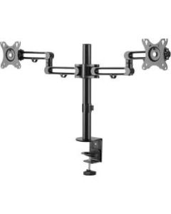 StarTech.com Desk Mount Dual Monitor Arm - Ergonomic VESA Compatible Mount for up to 32 inch Displays - Desk / C-Clamp - Articulating - VESA 75x75mm/100x100mm compatible desk mount dual monitor arm supports 2 displays up to 32in