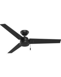 Hunter Fan Cassius Outdoor 52 Inch - 3 Blades - 52in Diameter - 3 Speed - Reversible Blades, Reversible Motor, Rust Resistant - Stainless Steel