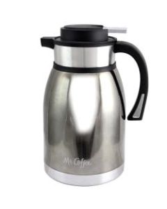 Mr. Coffee Colwyn 2-Quart Thermal Coffee Pot, Black/Silver