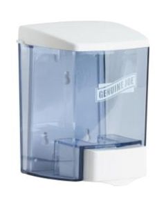 Genuine Joe 30 oz Soap Dispenser - Manual - 30 fl oz Capacity - See-through Tank, Water Resistant, Soft Push, Antimicrobial, Anti-bacterial - 1Each