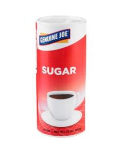 Genuine Joe 20 oz. Sugar Canister - Canister - 1.2 lb (20 oz) - Natural Sweetener - 24/Carton
