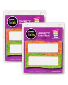 Dowling Magnets Magnetic Name Plates, 5inH x 2inW x 1/16inD, Multicolor, 20 Nameplates Per Pack, Set Of 2 Packs