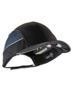 Ergodyne Skullerz 8960 Bump Cap With LED Lights, Short Brim, Black