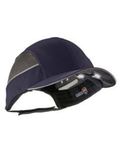 Ergodyne Skullerz 8960 Bump Cap With LED Lights, Short Brim, Navy