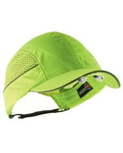 Ergodyne Skullerz 8960 Bump Cap With LED Lights, Short Brim, Lime