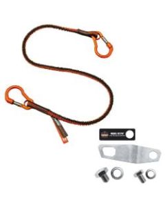 Ergodyne Squids 3196 Grinder Tool Tethering Kit, 8 Lb, Orange/Gray