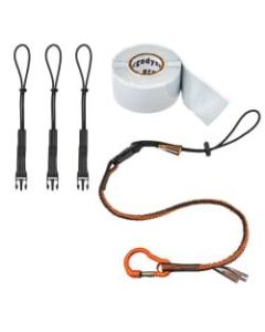 Ergodyne Squids 3181 Tool Tethering Kit, 20lb Capacity, Orange/Gray