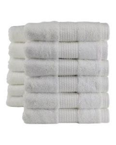 1888 Mills Lotus Egyptian Cotton Hand Towels, 16in x 32in, White, Pack Of 84 Towels