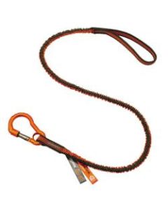 Ergodyne Squids 3100F(x) Standard Tool Lanyards, 10 Lb, Orange/Gray, Pack Of 6 Lanyards