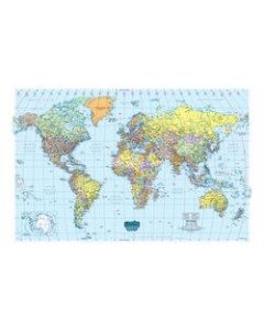 House of Doolittle Laminated World Map, 33in x 50in