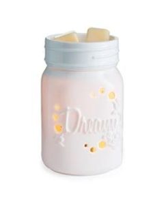 Candle Warmers Etc Midsize Illumination Fragrance Warmers, 6-7/16in x 5-4/8in, Mason Jar, Pack Of 6 Warmers