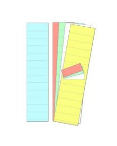 MasterVision Magnetic Data Card Refills, 1in x 2in, Assorted Colors, Pack Of 1,000
