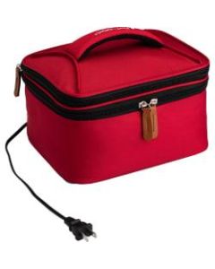 HOTLOGIC Portable Personal Expandable Mini Oven XP, 4-1/2inH x 7-1/2inW x 9-1/2inD, Red