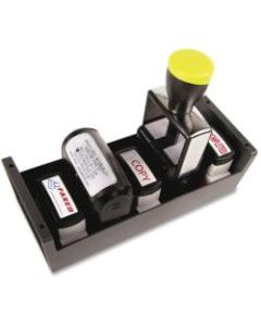 COSCO Standard Plastic Stamp/Dater Storage Tray, 3inH x 3.6inW x 8.9inD, Gray