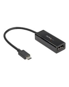 StarTech.com USB C to DisplayPort Adapter - 8K 30Hz - HBR3 Adapter - Thunderbolt 3 - Display Dongle for Your DP 1.4 Monitor (CDP2DP14B)