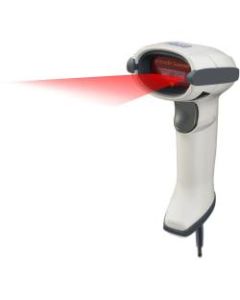 Adesso NuScan 7500CU-W Antimicrobial Handheld CCD Barcode Scanner - 300 scan/s - 1D - CCD - USB - White