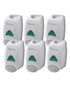 Provon FMX-12 Foam Soap Dispenser - Manual - 1.32 quart Capacity - Key Lock, Soft Push, Wall Mountable - Dove Gray - 6 / Carton