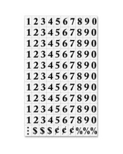 MasterVision Magnetic Numbers, 3/4in x 1/2in, Black, Pack Of 120