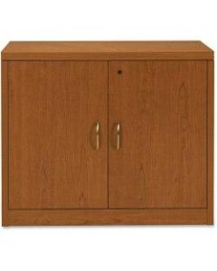 HON Valido Storage Cabinet - 36in x 20in x 29.5in - File Drawer(s) - 1 Shelve(s) - Ribbon Edge - Material: Particleboard - Finish: Laminate, Bourbon Cherry