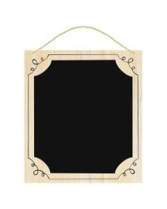 Amscan Large Chalkboard Signs, 15-3/4in x 14in, Black, Set Of 2 Signs