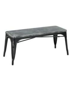 Ave Six Bristow Frame Bench, Antique Black