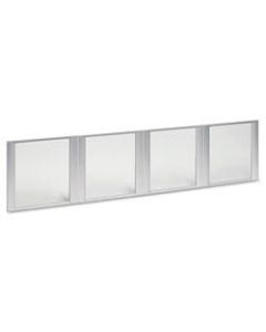 Alera Valencia Series Hutch Bookcase Doors For 72in Hutch, Clear